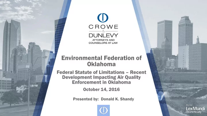 environmental federation of oklahoma