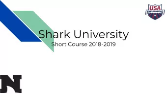 Shark University  Short Course 2018-2019  New Trier Aquatics  NTA Vision  Alexis Keto  Head