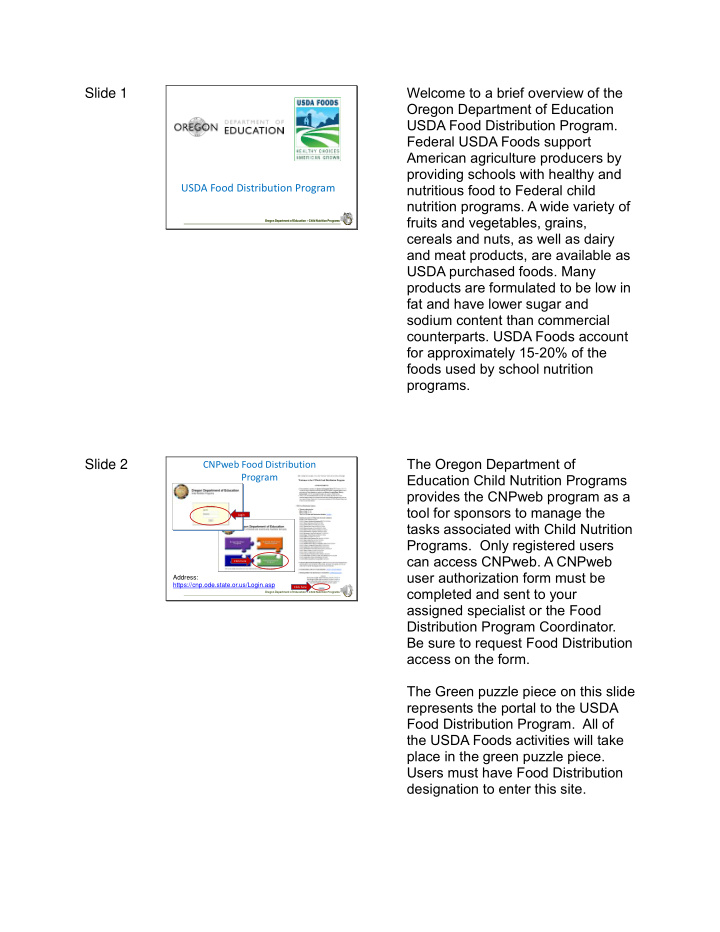 welcome to a brief overview of the slide 1 oregon