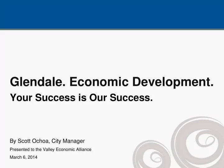glendale economic development