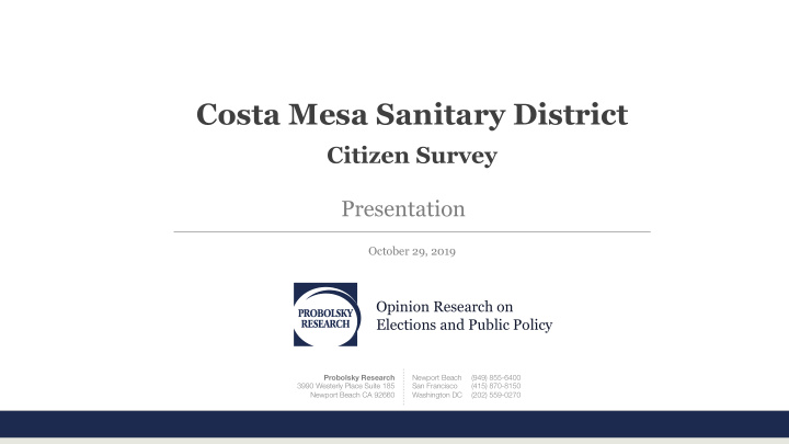 costa mesa sanitary district