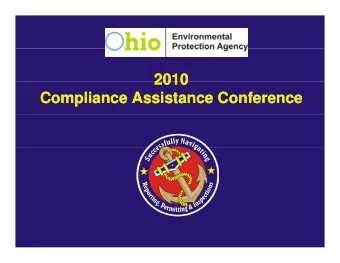 2010  2010  2010  2010  Compliance Assistance Conference  Compliance Assistance Conference