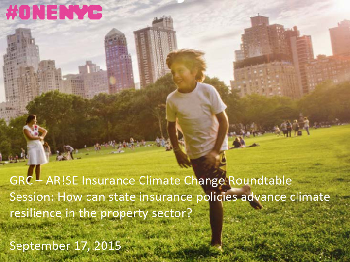 grc ar se insurance climate change roundtable session how