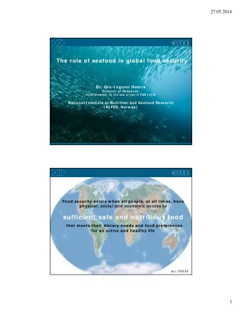 sufficient safe and nutritious food  that m eets their dietary needs and food preferences  for an