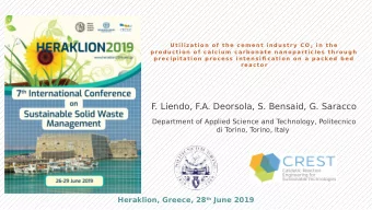 F  . Liendo, F  .A. Deorsola, S. Bensaid, G. Saracco  Department of Applied Science and T