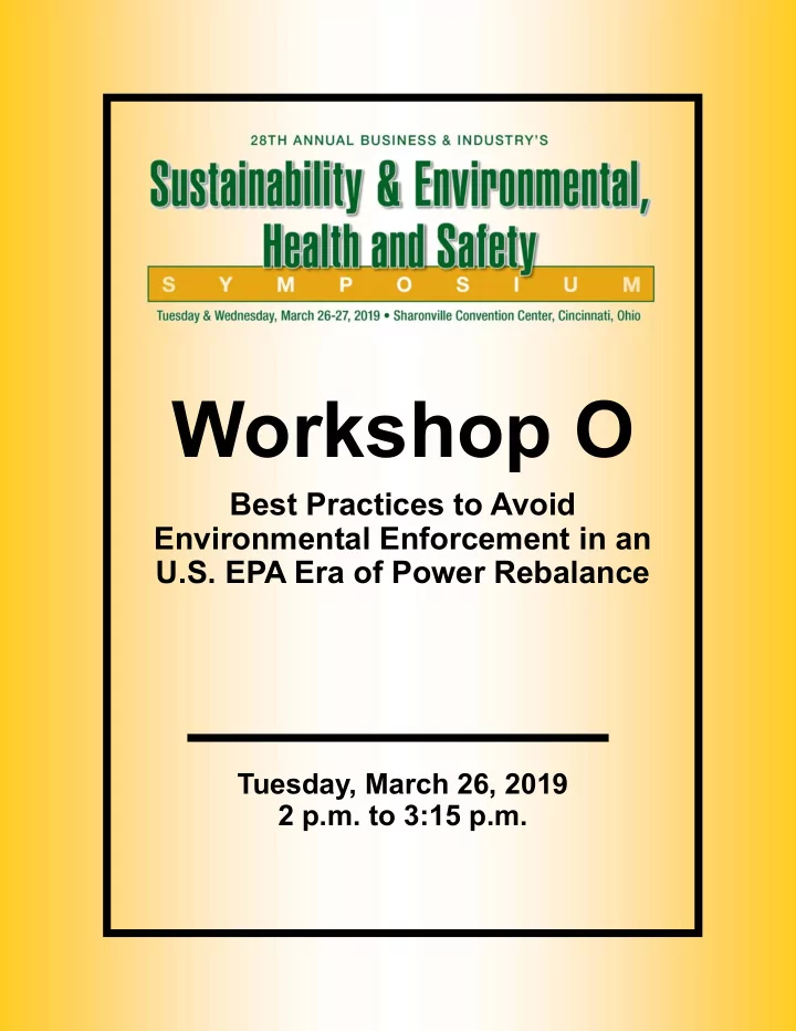 workshop o