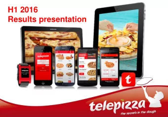 H1 2016  Results presentation  12 May 2016  1  Disclaimer This presentation (the