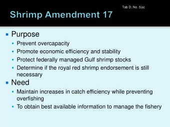 Purpose  Prevent overcapacity  Promote economic efficiency and stability  Protect