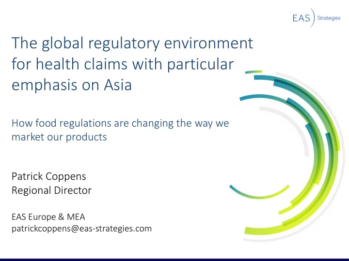 patrick coppens regional director eas europe amp mea