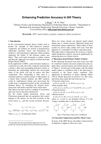 Enhancing Prediction Accuracy In Sift Theory J. Wang 1 *, W. K. Chiu 2 1 Defence Science and