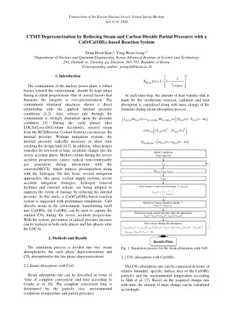 CTMT Depressurization by Reducing Steam and Carbon Dioxide Partial Pressures with a CaO/Ca(OH) 2