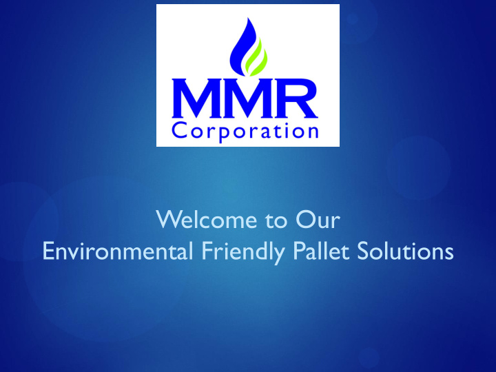 environmental friendly pallet solutions