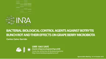 Carlos Calvo Garrido  Agreenskills Meeting, 12-14 October 2015  SUMMARY  Background  The