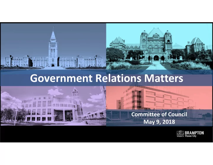 government relations matters