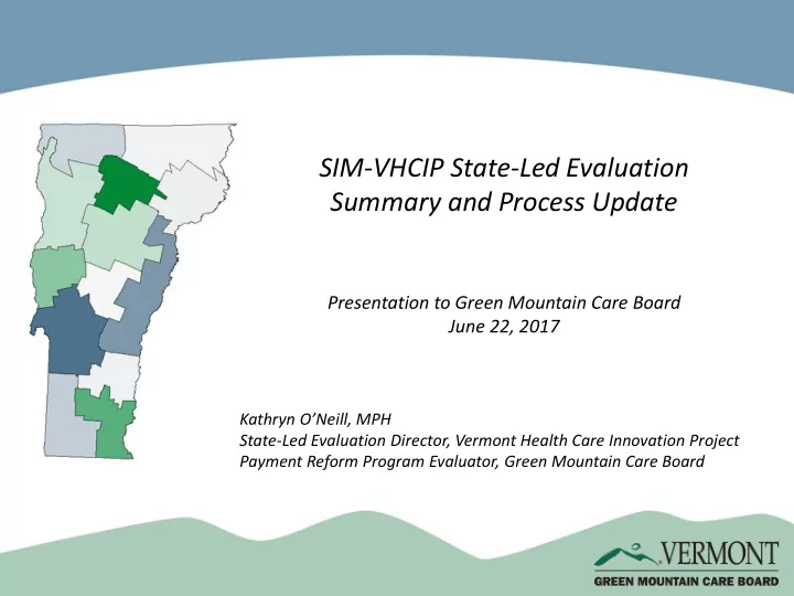 sim vhcip state led evaluation