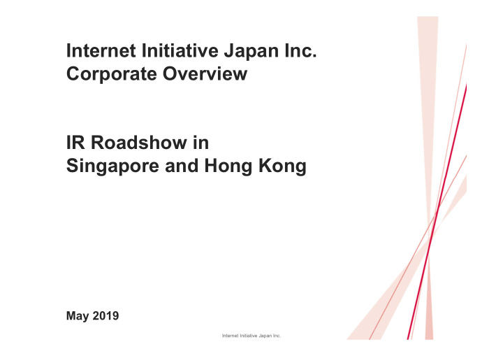 internet initiative japan inc corporate overview ir