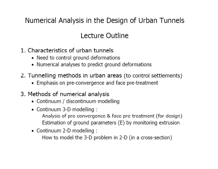 numerical analysis in the design numerical analysis in