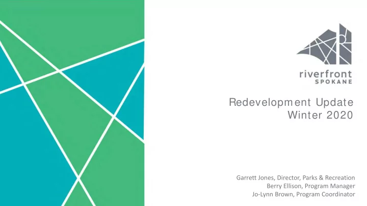 redevelopment update winter 2020