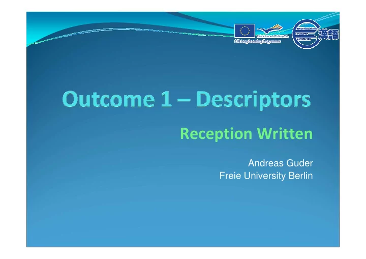 reception written