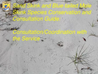 Consultation/Coordination with the Service  Legislation Related to Consultation and  Coordination