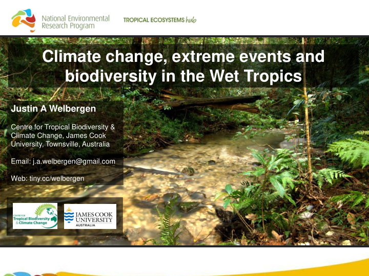 climate change extreme events and biodiversity in the wet