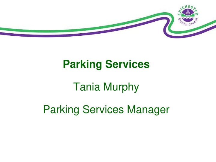 tania murphy parking services manager car parks off street