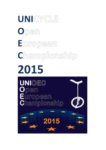 2015  Index pag.  Introduction  3  Organizing committee  4  Venues  5  Accommodation  17  Freestyle