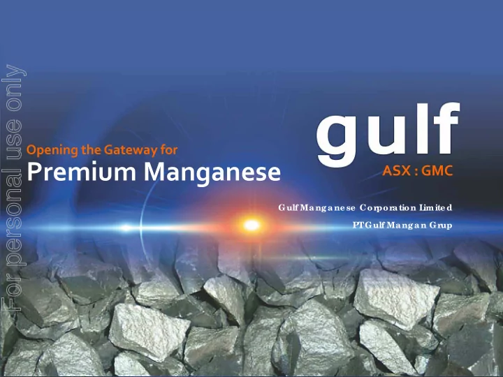 premium manganese