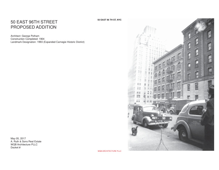 50 east 96th street proposed addition