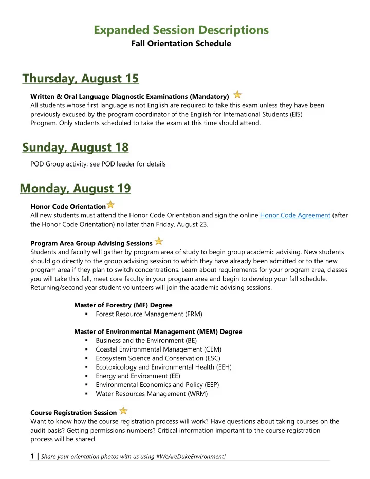 expanded session descriptions
