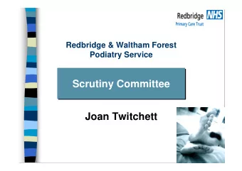 Scrutiny Committee  Scrutiny Committee  Joan Twitchett  Service Information  Provides  a service