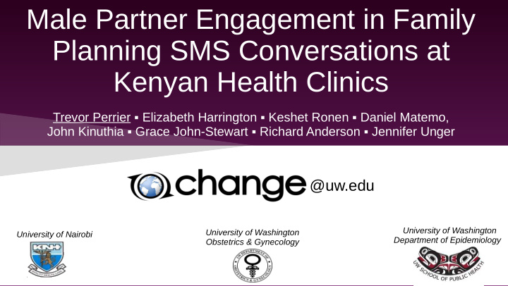 male partner engagement in family planning sms