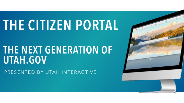 the citizen portal