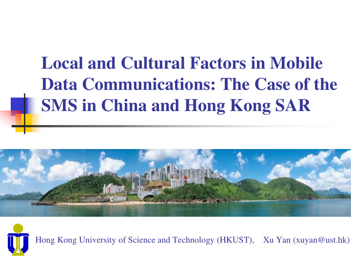 local and cultural factors in mobile data communications