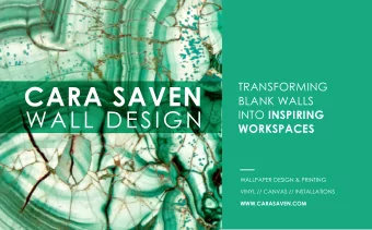 TRANSFORMING  BLANK WALLS INTO INSPIRING  WORKSPACES  WALLPAPER DESIGN &amp; PRINTING  VINYL //