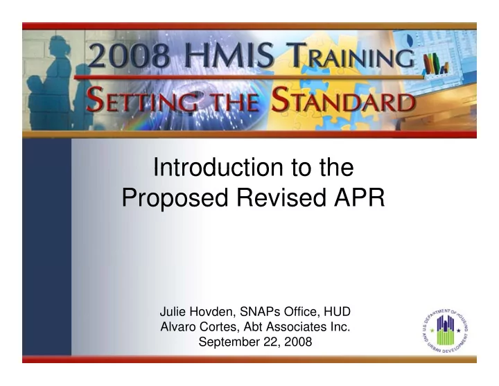 introduction to the introduction to the proposed revised