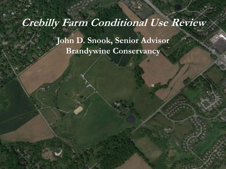 crebilly farm conditional use review