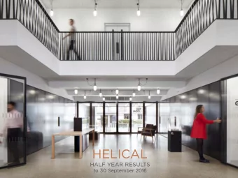 HEL  HELICAL  AL  HAL  HALF Y  YEA  EAR RESUL  R RESULTS  S  to  o 30 Se  Septemb  mber 2  r 2016