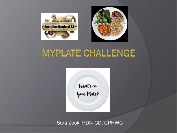 sara zook rdn cd cphwc calorie density