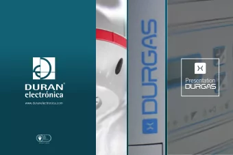 Presentation  www.duranelectronica.com  Certificado n  FS82426  1  DETECTION AND MEASUREMENT  OF