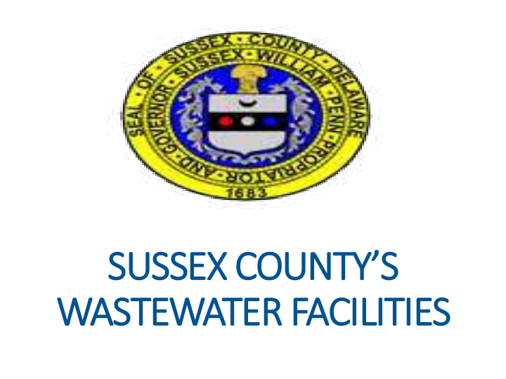 wastewater facilities