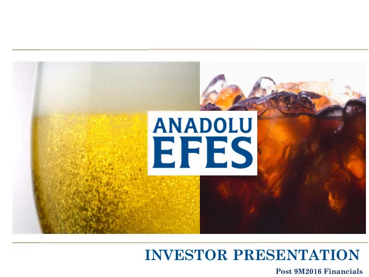 investor presentation