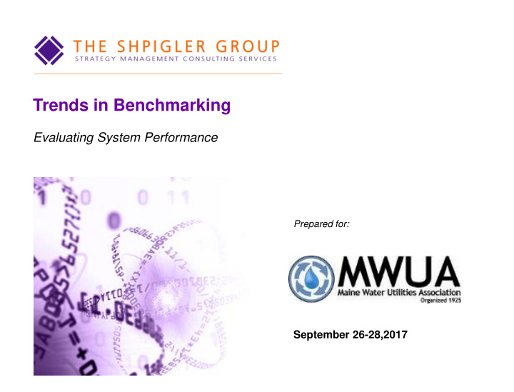 trends in benchmarking