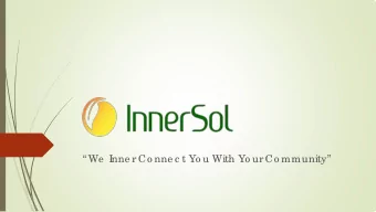 We  I  nne r Co nne c t Yo u With Yo ur Co mmunity  Who  We  Are :  At I  nne r-So l, I