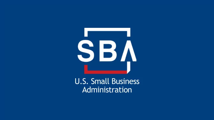 u s small business administration sba covid 19 relief