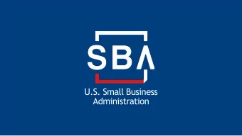 U.S. Small Business   Administration  SBA Covid-19 Relief  Upstate NY District Office  Dan