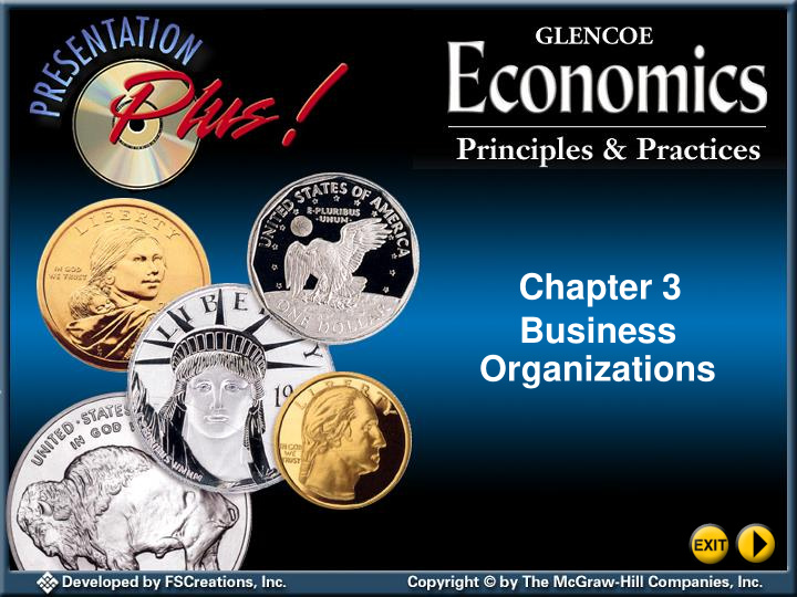 chapter 3 business organizations economics and you