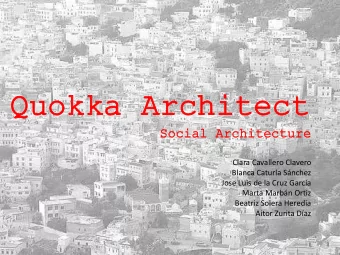 Quokka  Quokka Archit  Architect  ect  Soc  ocial  ial Ar  Arch  chit  itec  ectur  ture  Clara