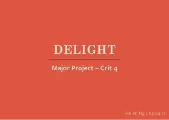 DELIGHT  Major Project  Crit 4  Helen Ng | 05.04.17  TWITTER Architecturally :  an illustrated