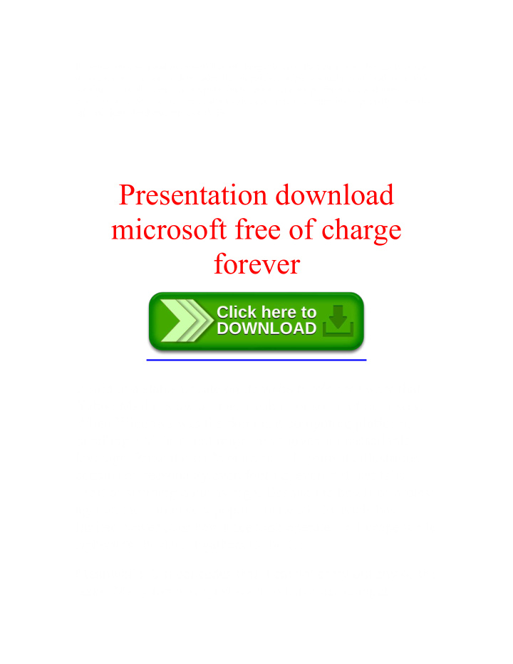 presentation download microsoft free of charge